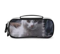 Makeup Organizer Cat on Mattress Printed Travel Makeup Bag Cosmetic Bag for Women Travel Toiletry