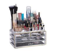 Makeup organizer Cosmetic Holder 4 Drawers Velvet Lined Makeup Storage Box