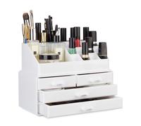 Makeup organizer Cosmetic Holder 4 Drawers Velvet Lined Makeup Storage Box