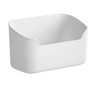 Makeup Organizer Countertop, Desktop Mirror Cabinet Organizer | Makeup Storage Organizer, Skin Care Organizer for Bathroom Countertop, Safe Round Corner Organizer for Vanity and Desk, white, 説明を参照