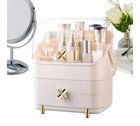 Makeup Organizer for Countertop Brush Holder and Container, white, Se référer au descriptif, Refer to description