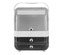 Makeup Organizer for Vanity, PET Cosmetic Display Case Skincare Holder Storage Box for Bedroom and Bathroom Vanity Countertops (Large)