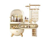 Makeup Organizer Large Capacity Dressing Case Makeup Organizer, Cosmetic Storage Organizer with Drawers, Cabinet,Brush and Lipsticks Holder, Jewelry Rack, Makeup Display Case, for Makeup Room, Vanity