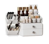 Makeup Organizer | Makeup Drawer with Large Space, Makeup Holder with Brush Holder | for Kitchen, Bedroom, Washbasin, Kitchen, Pantry, Home