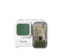 Makeup Organizer Makeup Organizer Storage Box with Mirror, Skincare Cosmetic Large, Tidy for Perfume, jewelery, Brush, Vanity Desk, Dresser, Bedroom, Office, Bathroom(White(without LED))