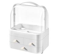 Makeup Organizer Plastic Large Capacity Can Be Stored Cosmetics, Skin Care Products, Dust Can Be Lifted(Wei)