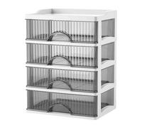 Makeup Organizer With Drawers - Clear Plastic Organizer Drawers, Clear Acrylic Makeup Drawer Storage Bins, Dust-proof Waterproof Storage for Home Storage, Bathroom, Bedroom, Kitchen (D)