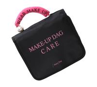 Makeup Organizers Bag for Travel Women's Toiletry Case with Multiple Pockets Polyester Cosmetic Storage Portable Makeup Bag Polyester