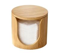 Makeup Pad Dispenser - Cosmetic Sponge Storage Case, Clear Acrylic Bathroom Organizer, Dressing Table Accessory, Lid Cylinder