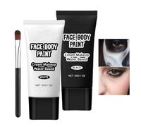 Makeup Paint Halloween Water Black and White Clown Painting Cream