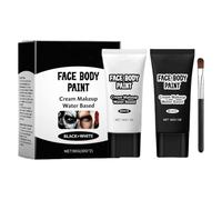 Makeup Paint Water Painting Halloween Clown Black and White Foundation