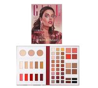Makeup Palette, 52 Colors Sweatproof Eyeshadow, Matte Shimmer Highlighter Contour Blush Palette for Cheeks, for Women Daily Dating Face Skin Eye Shadow
