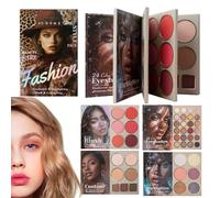 Makeup Palette Book - Easy Blending Eye Shadow for Contour - Blush and Highlighter Palette, for Women and Girls All Skin Types Birthday Christmas Date Event