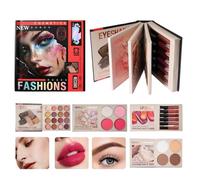 Makeup Palette Book Full Face Contour Powder Eyeshadow Blusher