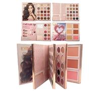 Makeup Palette Book | Multifunctional Face Makeup Product | Blush & Travel Contour | For Daily Routine Travel Parties Wedding Date Evening Travellers Brides Artists