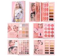 Makeup Palette - Book-Shaped Cosmetic Pallets, Long-Lasting Pearl Matte Makeup Travel Pallet, Blush Eye Shadow Palette | For Daily Commutes Dating Parties Dinners Girlfriend Wife Friend Sister