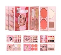 Makeup Palette, Book Style Aļl-in Óne With Eyeshadow Highlighter Blush, Matte & Shimmery Long Lasting Colors, Travel Friendly Compact For Women, Gift Set For Birthdays Valentine’s Day