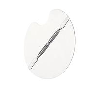 Makeup Palette, Cosmetic Artist Mixing with Spatula Tool for Mixing Silver, Specular Gloss and Fine Grinding, Ideal for Nail Polish, Liquid Foundation, Lipstick, Eye Shadow