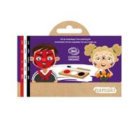 Makeup Palette for Kids Halloween - Devil & Spider - 3 Colours (Red, White, Black) - Hypoallergenic and Organic Cosmos Namaki