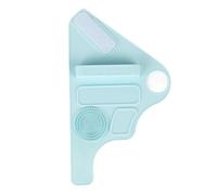 Makeup Palette Silicone Wristband Makeup Mixing Palette Wrist Strap with Adjustable Hook and Loop Fastener Strap for Makeup Tools (Blue)