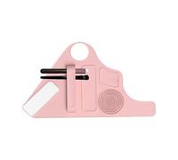 Makeup Palette Tray,Makeup Palette Blender, Makeup Plate Wrist Strap Silicone Base Plate for Liquid Makeup, Adjustable Makeup Tray on Your Mu