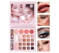 Makeup Palette - Twenty Four Shade Pigmented Cosmetic Set, Matte Pearly Eye Color Compact, Smooth Blend Collection | Home Salon Vacation Wedding Festival Office Beginners Artists