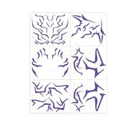 Makeup Patches for Halloween | Anime Movie Masquerade Props,Temporary Face Decals,for Teens Adults Artists Art Students Fans Collectors Theater Actors Dance Stage Performance Themed Event