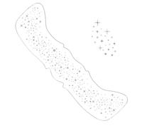 Makeup Patches for the Face, Patches for the Face - Safe and Harmless Makeup Tool for Concerts, Music Festivals, Beach Days, Glitter Makeup Speckles for the Face, Waterproof Speckles