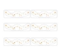Makeup Patches, Makeup Patches for the Face, Speckles Patches, Waterproof, Set of 6 Speckles Patches, Waterproof Temporary Face Stickers for Music Festivals, Durable Stickers