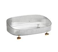 Makeup Perfume Organizer - Bathroom Skincare Vanity Countertop Tray, Bath Counter cady | Vanity Organizer Oval Design Large Capacity Storage Supplies for Earrings, Cosmetics, Nail Polish