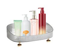 Makeup Perfume Organizer - Transparent Toiletries Bin, Elegant Grooming, Multi Purpose Sorting Hardware, Versatile Neatness Vessel | for Wife Daughter Mother Sister Student Teacher Resident