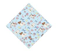 Makeup Pouch Cloth - Self-Adhesive Magic Cloth Makeup Bag | Noiseless Foldable Cosmetic Organizer for Travel, Camping, Hotel, Dating | Fabric Wrap for Stationery, Skin-Care, Accessories Storage, Puppy