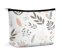 Makeup Pouch Cosmetic Bag Lipstick Pouc Zipper Pouch Elegant And Simple Pattern Printed Organizer Portable Toiletry Bag Accessories, Elegant And Simple Pattern, 6.8 X 5.9 X 2.3 inch, Fashionable