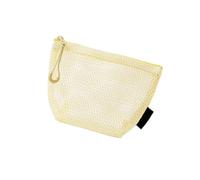 Makeup Pouches Waterproof Nylon Cosmetic Bag Spacious Triangular Meshes Structure for Daily Use Items Nylon Makeup Case
