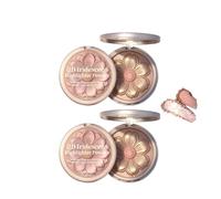 Makeup Powder Highlighter, Flower-Shaped 3D Highlighter Powder, Sparkle Bomb Baked Highlighter, Body Luminizer Face Makeup, Weightless and Buildable (2)
