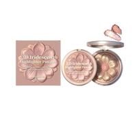 Makeup Powder Highlighter, Flower-Shaped 3D Highlighter Powder, Sparkle Bomb Baked Highlighter, Body Luminizer Face Makeup, Weightless and Buildable (1)