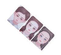 Makeup Practice Face, 3pcs Kids Face Painting Exercise Board A4 Size Reusable Face Painting Exercise Template Washable Colored Makeup Template for Beginner