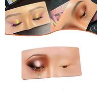 Makeup Practice Face - Silicone Face Eye Makeup Practice Board,Pad Bionic skin Makeup Mannequin Practice Model,Make up/face painting Practice Training,Perfect Makeup Practicing Aid for Beginner