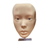 Makeup Practice Full Face Silicone for Eyeliner Simulation Eyelash Beginners