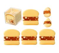 Makeup Puff - Powder Puff | Makeup Sponge Loose Powder Blending Puff | Washable Makeup Sponge | 6 Pieces Soft Dry And Wet Use Make Up Sponge For Setting Concealer Bb Cream Cc Cream Blush