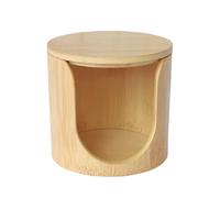 Makeup Remover Pads Bam-boo Storage Box, Bam-boo Wooden Holder, - Cotton Face Pads Organizer, Reusable Bamboos Storages Boxes, For Women Wives Mothers Beauty Lovers Home Salon Bathroom Table