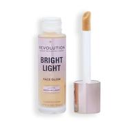 Makeup Revolution Bright Light Face Glow, Brightening Skin Tint, Radiant Finish, Lusture Medium