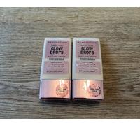 Makeup Revolution Bright Light Glow Drops STAR DEW GOLD 2 x 23ml Sealed