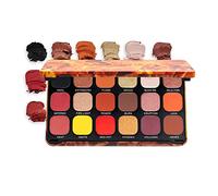 MAKEUP REVOLUTION Forever Flawless Fire - 18 Hot Matte, Shimmer and Compact Glitter Eye Shadows on a Colour Palette - Pack of 1