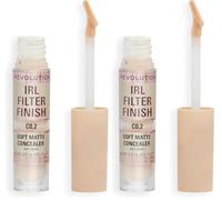 Makeup Revolution IRL Filter Finish, Concealer C0.2 (Pack of 2)