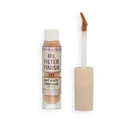 Makeup Revolution IRL Filter Finish Concealer, Medium to Full Coverage, Matte Finish, C12, Medium/Dark Skin Tones, 6g