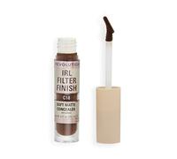 Makeup Revolution IRL Filter Finish Concealer, Medium to Full Coverage, Matte Finish, C18, Dark Skin Tones, 6g