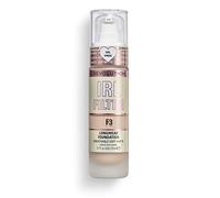 Makeup Revolution, IRL Filter, Longwear Foundation, Medium to Full Coverage, Matte Finish, 16 Hour Wear, F3, Fair to Light Skin Tones, 23ml