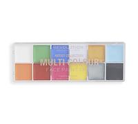 Makeup Revolution London, Artist Collection, Face Paint Tray, Intensely Pigmented, Blendable Formula, 12 Creamy Shades, 12 x 2.7g