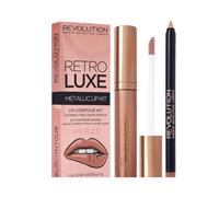 Makeup Revolution Retro Luxe Metallic Lip Kit We Rule, Pack of 2